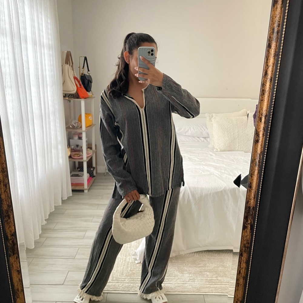 ZARA Striped Black and White Pant Set - Picture 4 of 9